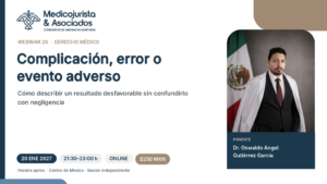 Complicación, error o evento adverso
